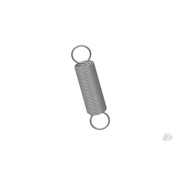 Approved Vendor Extension Spring, O=1.000, L= 4.50, W= .075 G209966890 - main
